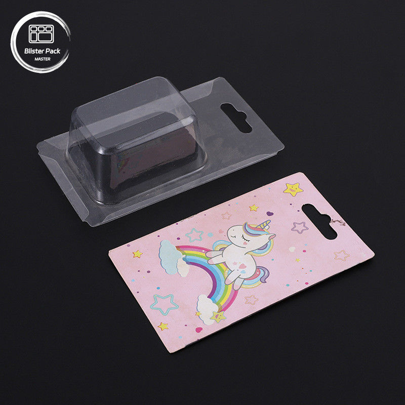 사용자 지정 PVC 슬라이드 카드 사용자 지정 블리스터 패키지 안전 카드 디스플레이를 위해 종이 카드와 함께 포장을 삽입