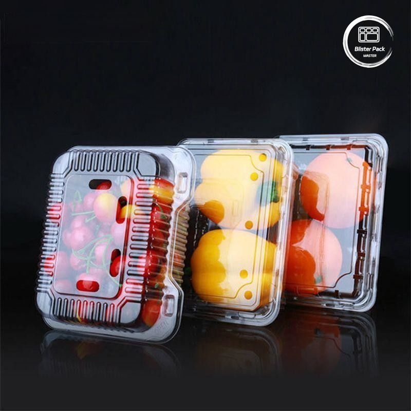 OEM/ODM Clamshell 일회용 과일 트레이 및 채소 용기 맑은 PET 플라스틱 식품 등급