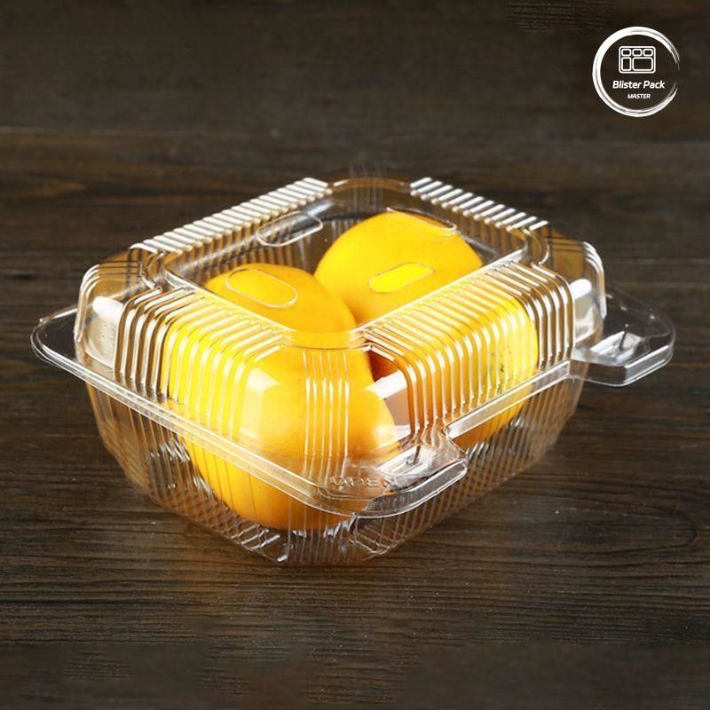 OEM/ODM Clamshell 일회용 과일 트레이 및 채소 용기 맑은 PET 플라스틱 식품 등급