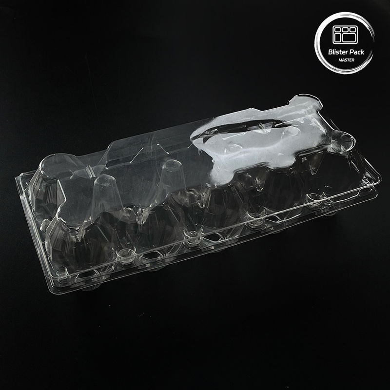 15 슬롯 맑은 일회용 플라스틱 달걀 블러스터 트레이 커스텀 디자인 0.25mm~1.0mm 두께