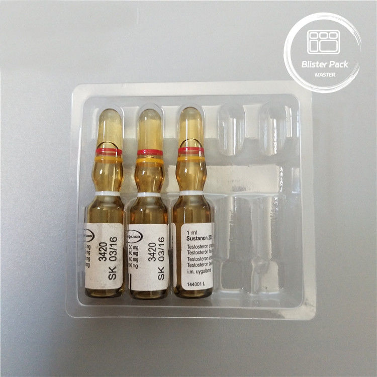맞춤형 플라스틱 앰풀 의료 블리스터 포장 트레이 1ml 방울 맑은 PVC 일회용