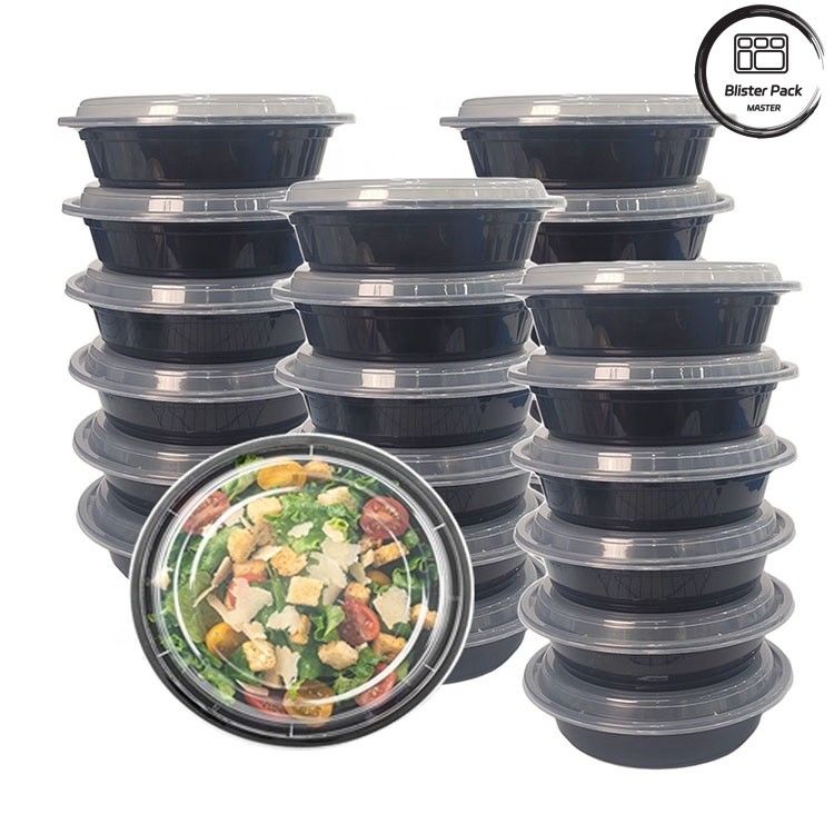 일회용 샐러드 컨테이너 BPA 무료 누출 방지 다양한 크기 8oz 12oz 16oz 24oz 32oz