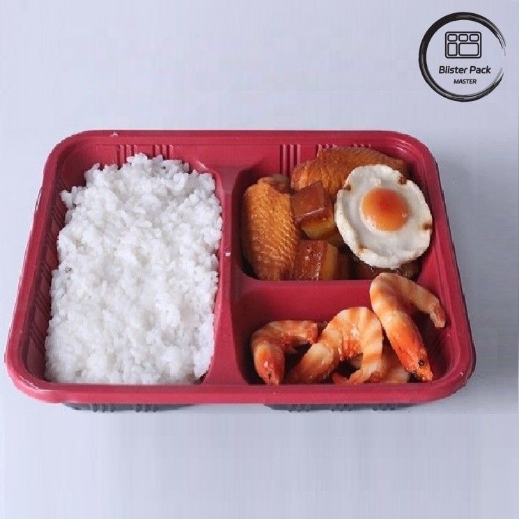 맞춤형 2-3-4 칸 PP 핫 푸드 테이크아웨이 벤토 상자 친환경 직사각형