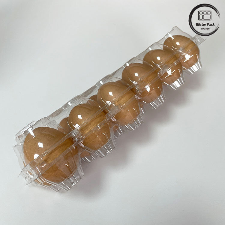 12 카운트 재사용 치킨 에그 플라스틱 블러스터 트레이 저장 및 운송을위한 열형 트레이