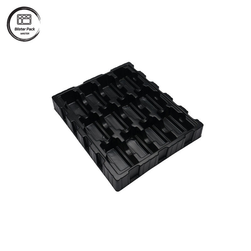맞춤형 블랙 PS 반 정적 전자 트레이, PCB 및 전자 부품에 대한 ESD 블러스터 패키지