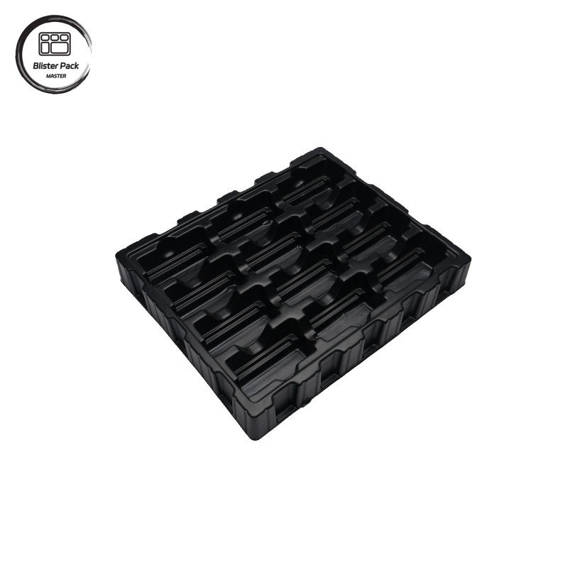 맞춤형 블랙 PS 반 정적 전자 트레이, PCB 및 전자 부품에 대한 ESD 블러스터 패키지