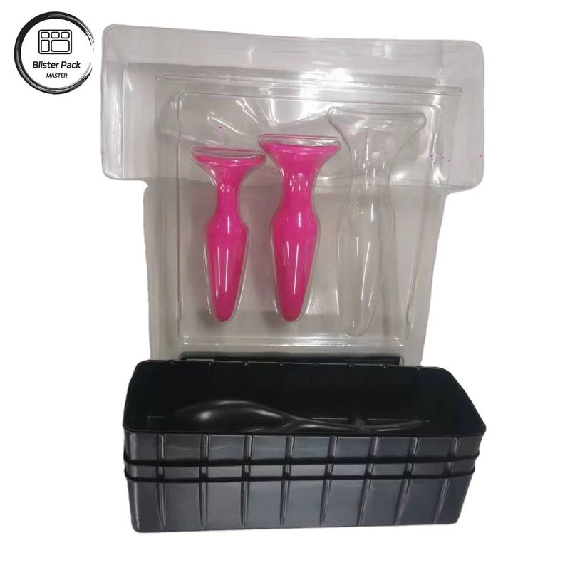 환경 친화적 인 PS PET Clamshell 블러스터 박스 성인 제품, Aldult 장난감 저장 및 포장