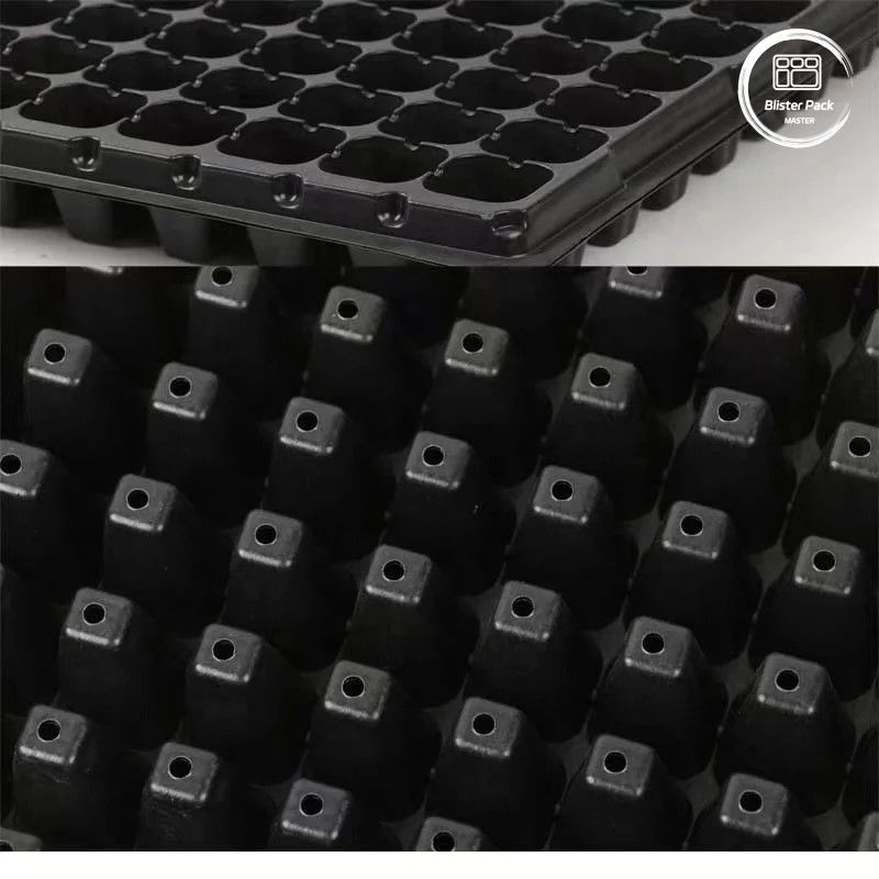 소매 50 Deep Cell Tree Seedling Tray, Nursery 및 정원 심기에 대한 내구성 있는 플라스틱 씨앗 싹트기 트레이
