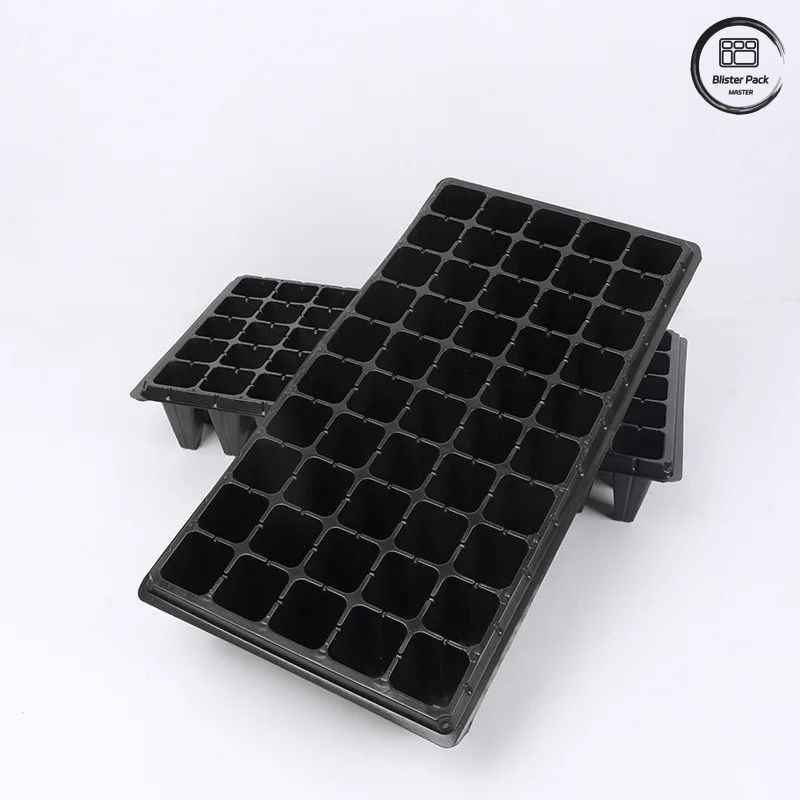 소매 50 Deep Cell Tree Seedling Tray, Nursery 및 정원 심기에 대한 내구성 있는 플라스틱 씨앗 싹트기 트레이
